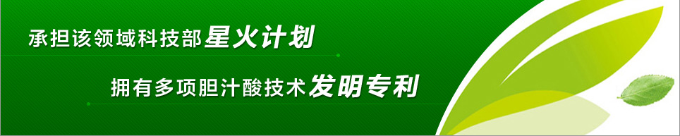 承担该领域科技部星火计划，拥有多项胆汁酸技术发明专利